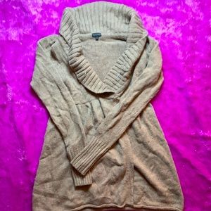 Wool cowlneck sweater